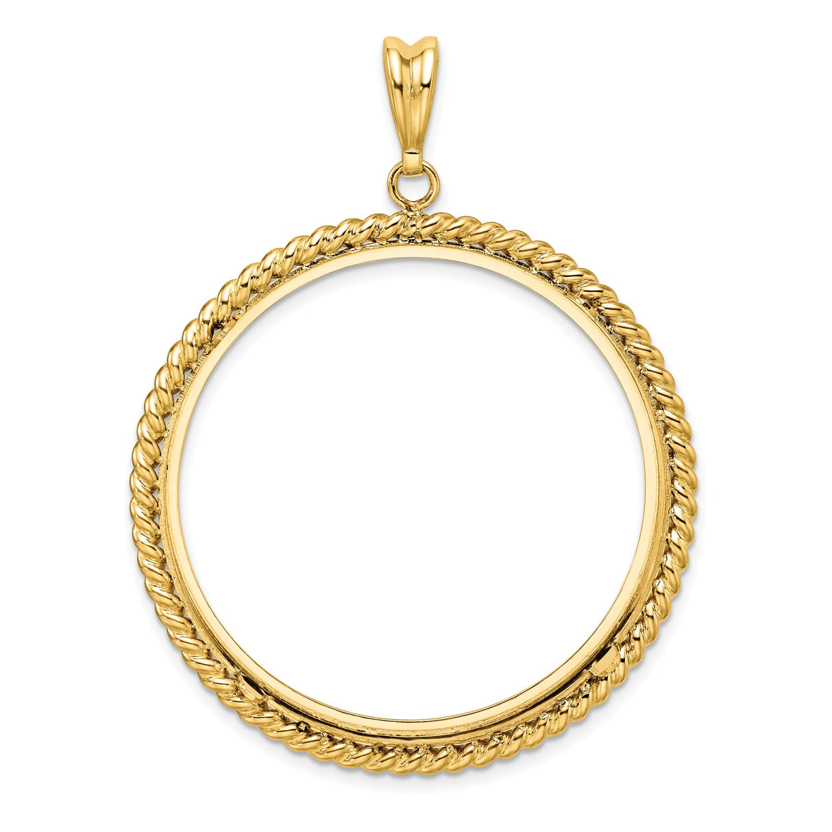 37 mm 14k Yellow Gold coin bezel for 37 mm Coin — additional image