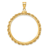 37 mm 14k Yellow Gold coin bezel for 37 mm Coin — additional image