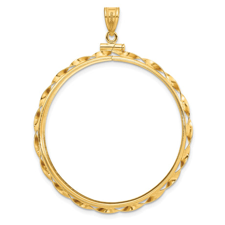 37 mm 14k Yellow Gold coin bezel for 37 mm Coin — additional image