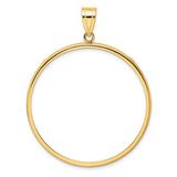 38 mm 10k Yellow Gold coin bezel for 38.1 mm Coin