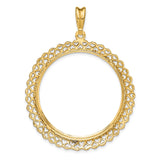 33 mm 14k Yellow Gold coin bezel for Australian $100 Koala — additional image