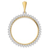 33 mm 14k Multi-Tone Gold coin bezel for Australian $100 Kangaroo