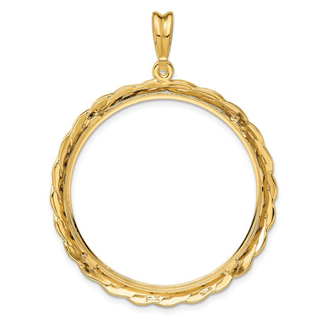 33 mm 14k Yellow Gold coin bezel for Australian $100 Lunar — additional image
