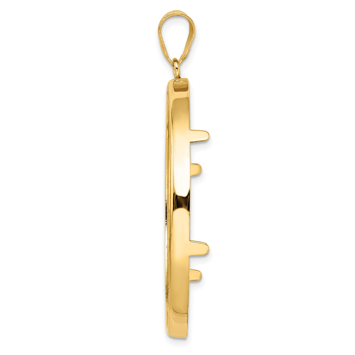 41 mm 14k Yellow Gold coin bezel for Australian $1 Kangaroo — alternate view