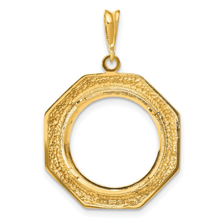 16 mm 14k Yellow Gold coin bezel for Australian $15 Nugget — additional image