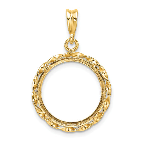 16 mm 14k Yellow Gold coin bezel for Australian $15 Nugget — additional image