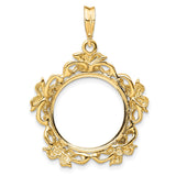 16 mm 14k Yellow Gold coin bezel for Australian $15 Nugget — additional image