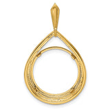 16 mm 14k Yellow Gold coin bezel for Australian $15 Nugget — additional image