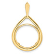 16 mm 14k Yellow Gold coin bezel for Australian $15 Nugget