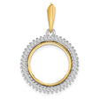 16 mm 14k Multi-Tone Gold coin bezel for Australian $15 Nugget