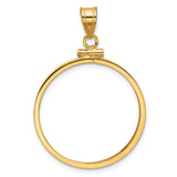 25 mm 14k Yellow Gold coin bezel for Australian $50 Nugget