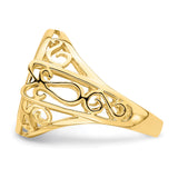 14 mm 14k Yellow Gold coin bezel ring for Australian $5 Kangaroo — additional image