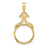 14 mm 14k Yellow Gold coin bezel for Australian $5 Lunar — additional image