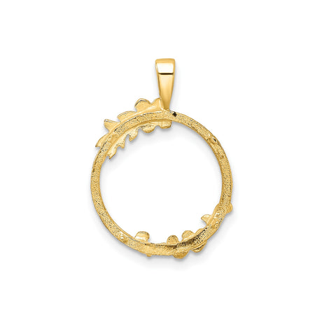 14 mm 14k Yellow Gold coin bezel for Australian $5 Lunar — additional image