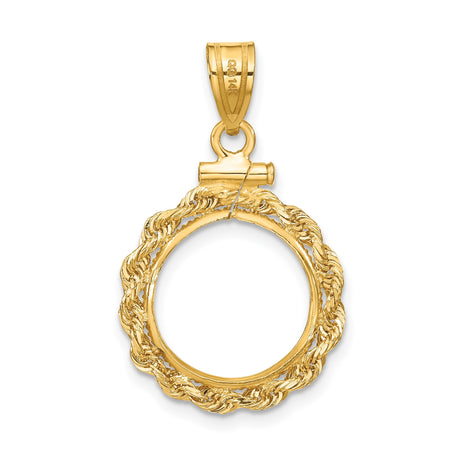 14 mm 14k Yellow Gold coin bezel for Australian $5 Lunar — additional image
