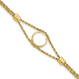 14 mm 14k Yellow Gold coin bezel bracelet for Australian $5 Nugget