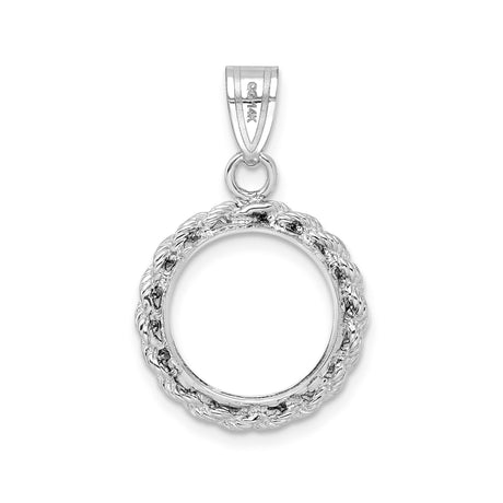 14 mm 14k White Gold coin bezel for Australian $5 Nugget — additional image