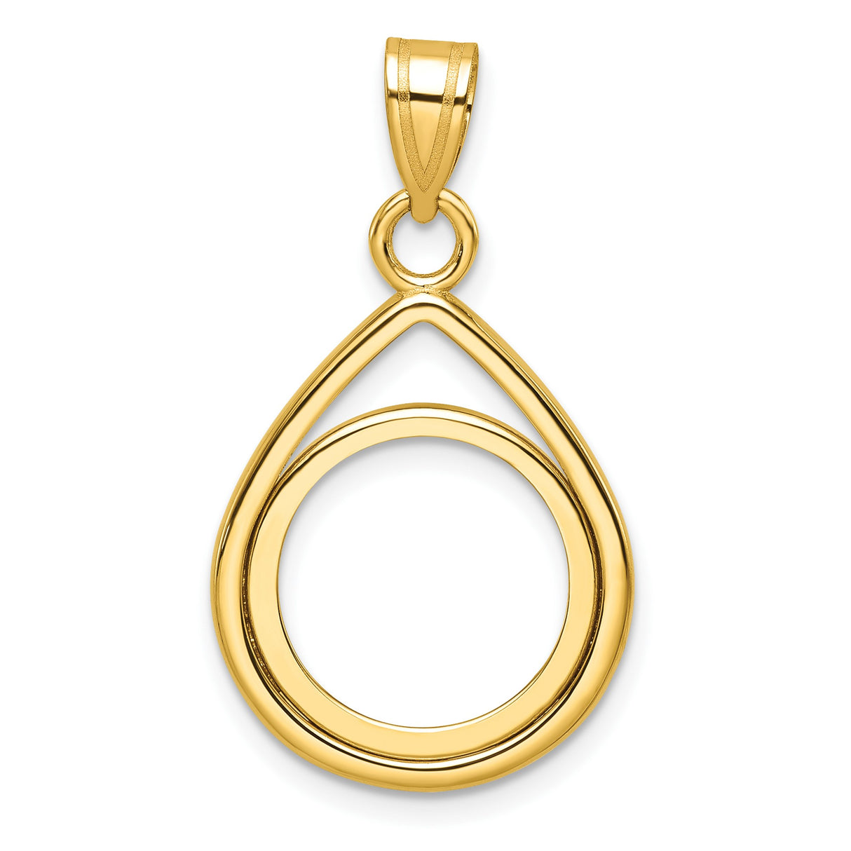 14 mm 14k Yellow Gold coin bezel for Australian $5 Nugget