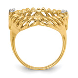 14 mm 14k Yellow Gold coin bezel ring for Australian $5 Nugget — alternate view