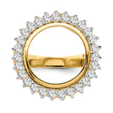 14 mm 14k Yellow Gold coin bezel ring for Australian $5 Nugget — additional image