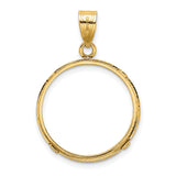 20 mm 14k Yellow Gold coin bezel for Australian $25 Nugget — additional image