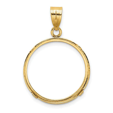 20 mm 14k Yellow Gold coin bezel for Australian $25 Nugget — additional image