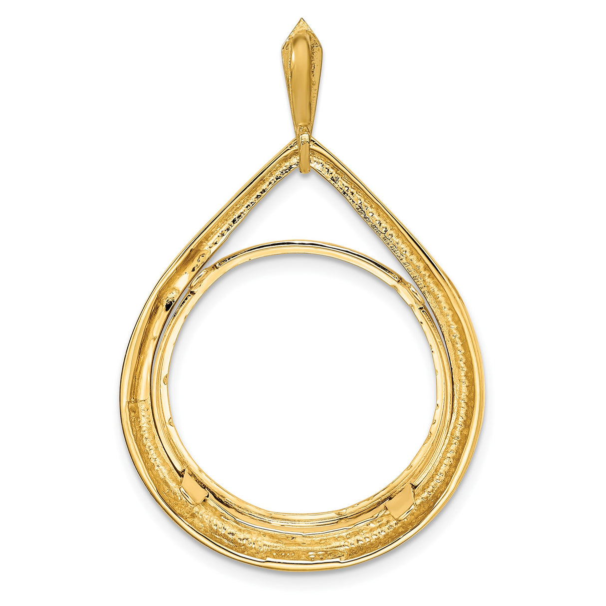 20 mm 14k Yellow Gold coin bezel for Australian $25 Nugget — additional image