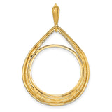 20 mm 14k Yellow Gold coin bezel for Australian $25 Nugget — additional image