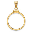 20 mm 10k Yellow Gold coin bezel for Australian $25 Nugget