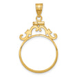 20 mm 14k Yellow Gold coin bezel for Australian $25 Nugget