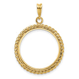 22 mm 14k Yellow Gold coin bezel for Australian Sovereign — additional image