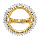 22 mm 14k Yellow Gold coin bezel ring for Australian Sovereign — additional image