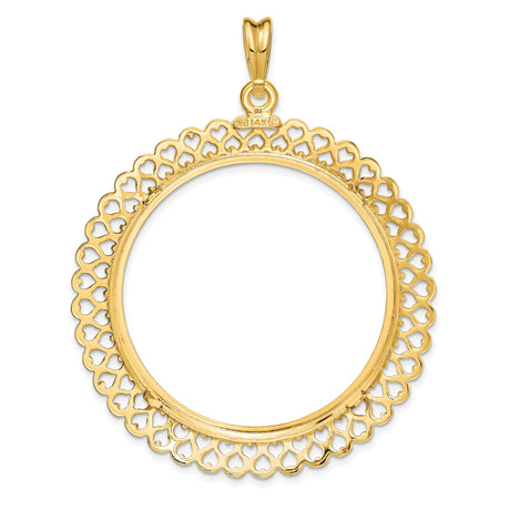 37 mm 14k Yellow Gold coin bezel for Austria €100 Philharmonic — additional image
