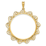 37 mm 14k Yellow Gold coin bezel for Austria €100 Philharmonic — additional image