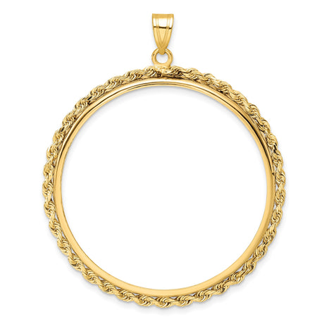 37 mm 14k Yellow Gold coin bezel for Austria €100 Philharmonic