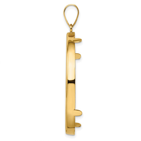 37 mm 14k Yellow Gold coin bezel for Austria €100 Philharmonic — alternate view