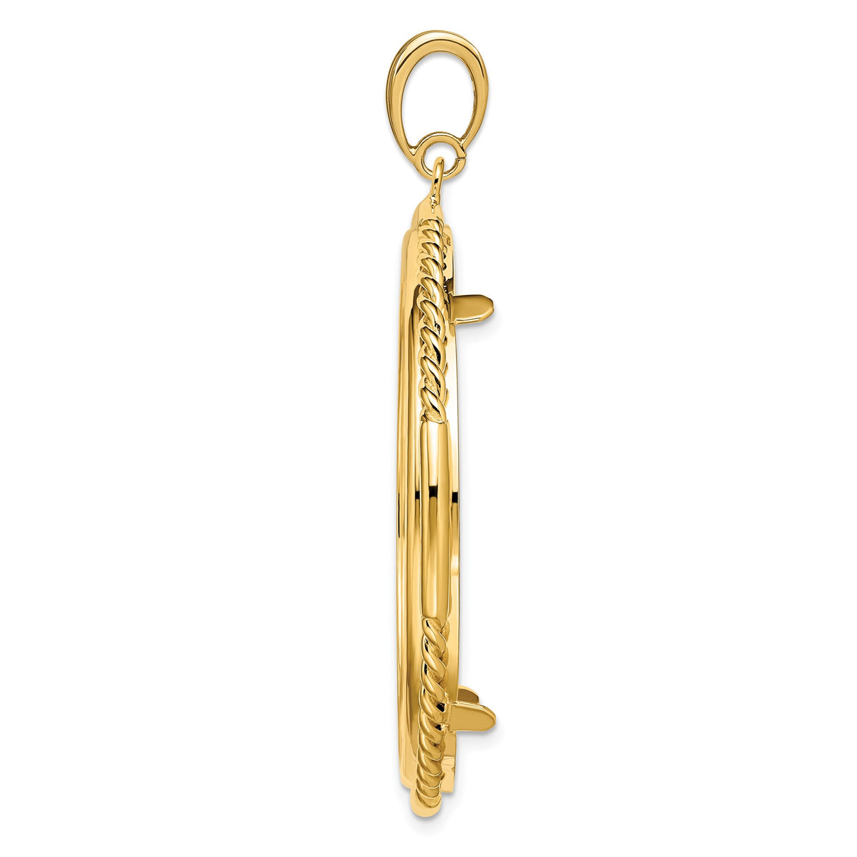 37 mm 14k Yellow Gold coin bezel for Austria €100 Philharmonic — alternate view
