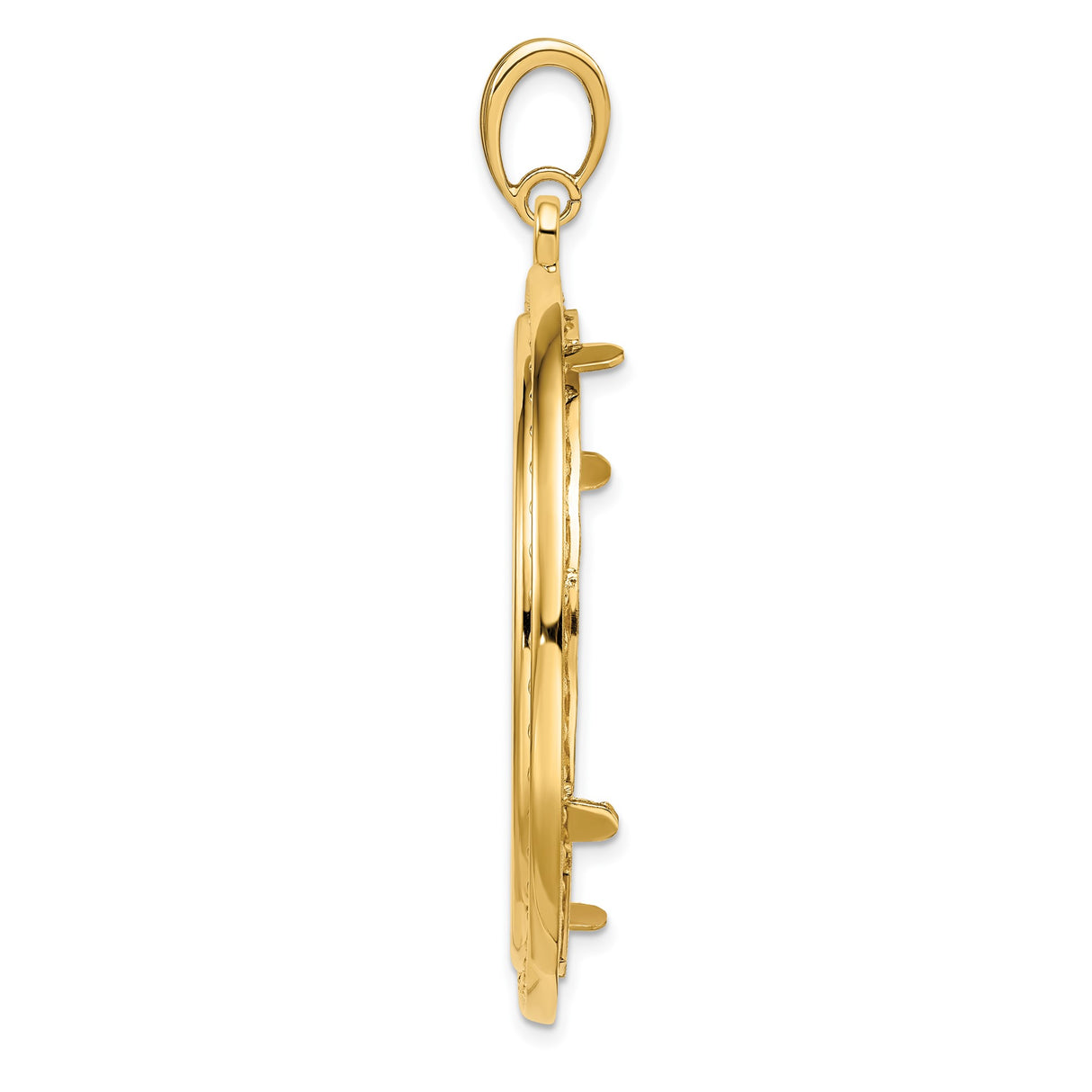37 mm 14k Yellow Gold coin bezel for Austria €100 Philharmonic — alternate view