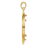 37 mm 14k Yellow Gold coin bezel for Austria €100 Philharmonic — alternate view