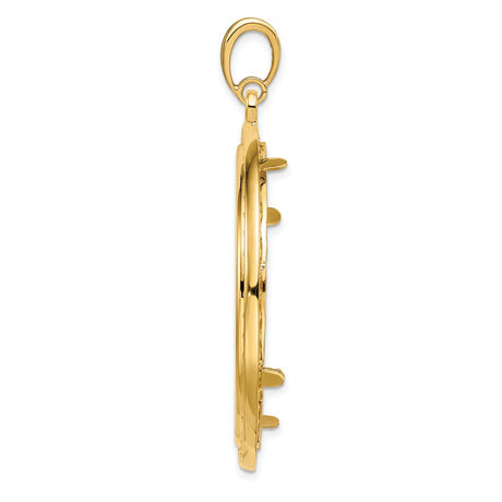 37 mm 14k Yellow Gold coin bezel for Austria €100 Philharmonic — alternate view