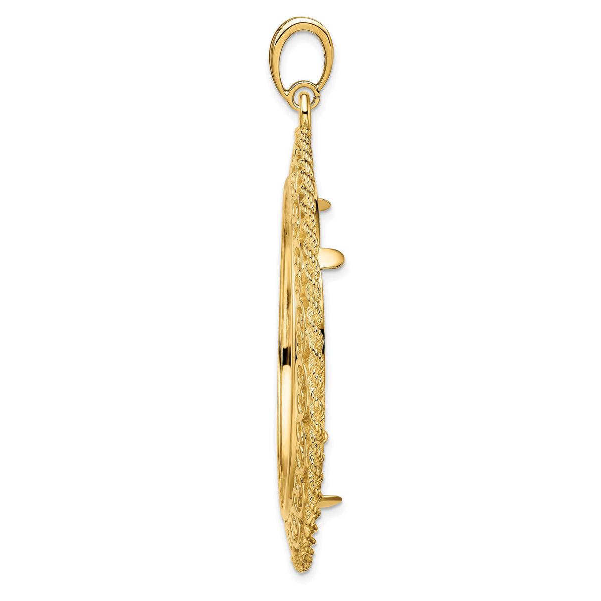 37 mm 14k Yellow Gold coin bezel for Austria €100 Philharmonic — alternate view