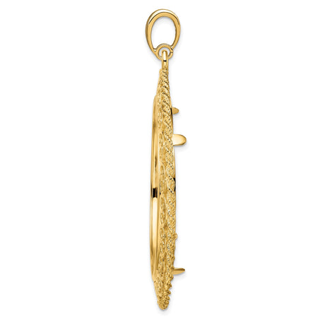 37 mm 14k Yellow Gold coin bezel for Austria €100 Philharmonic — alternate view