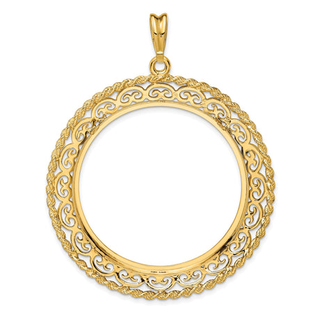 37 mm 14k Yellow Gold coin bezel for Austria €100 Philharmonic — additional image