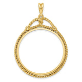 37 mm 14k Yellow Gold coin bezel for Austria €100 Philharmonic — additional image