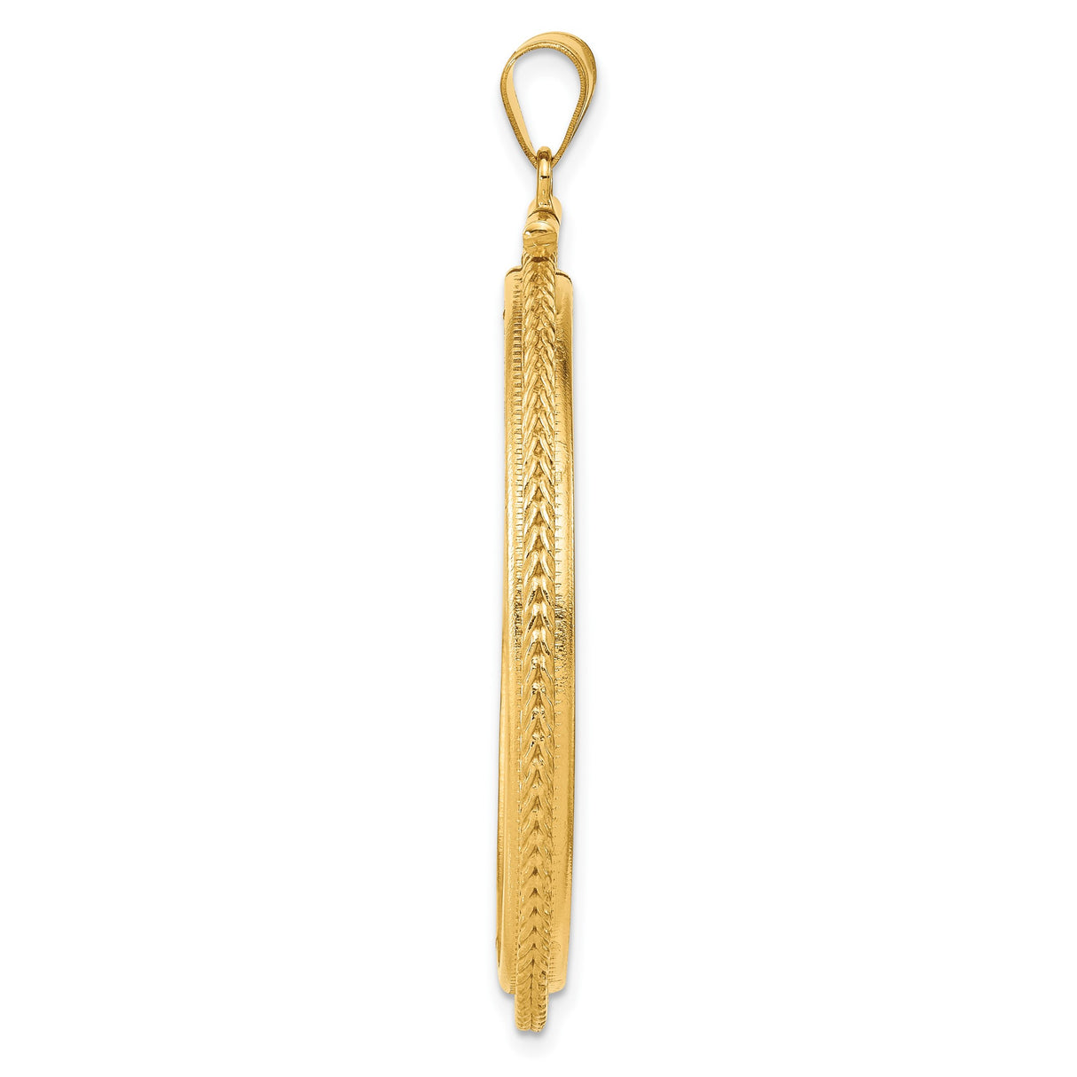 37 mm 14k Yellow Gold coin bezel for Austria €100 Philharmonic — alternate view