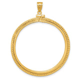 37 mm 14k Yellow Gold coin bezel for Austria €100 Philharmonic — additional image