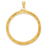 37 mm 14k Yellow Gold coin bezel for Austria €100 Philharmonic
