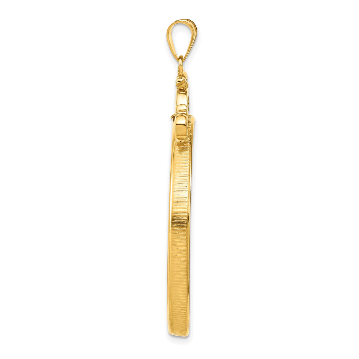37 mm 14k Yellow Gold coin bezel for Austria €100 Philharmonic — alternate view