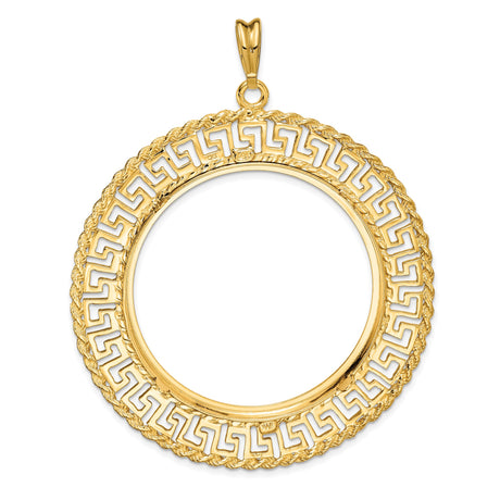 37 mm 14k Yellow Gold coin bezel for Austria €1.50 Philharmonic — additional image