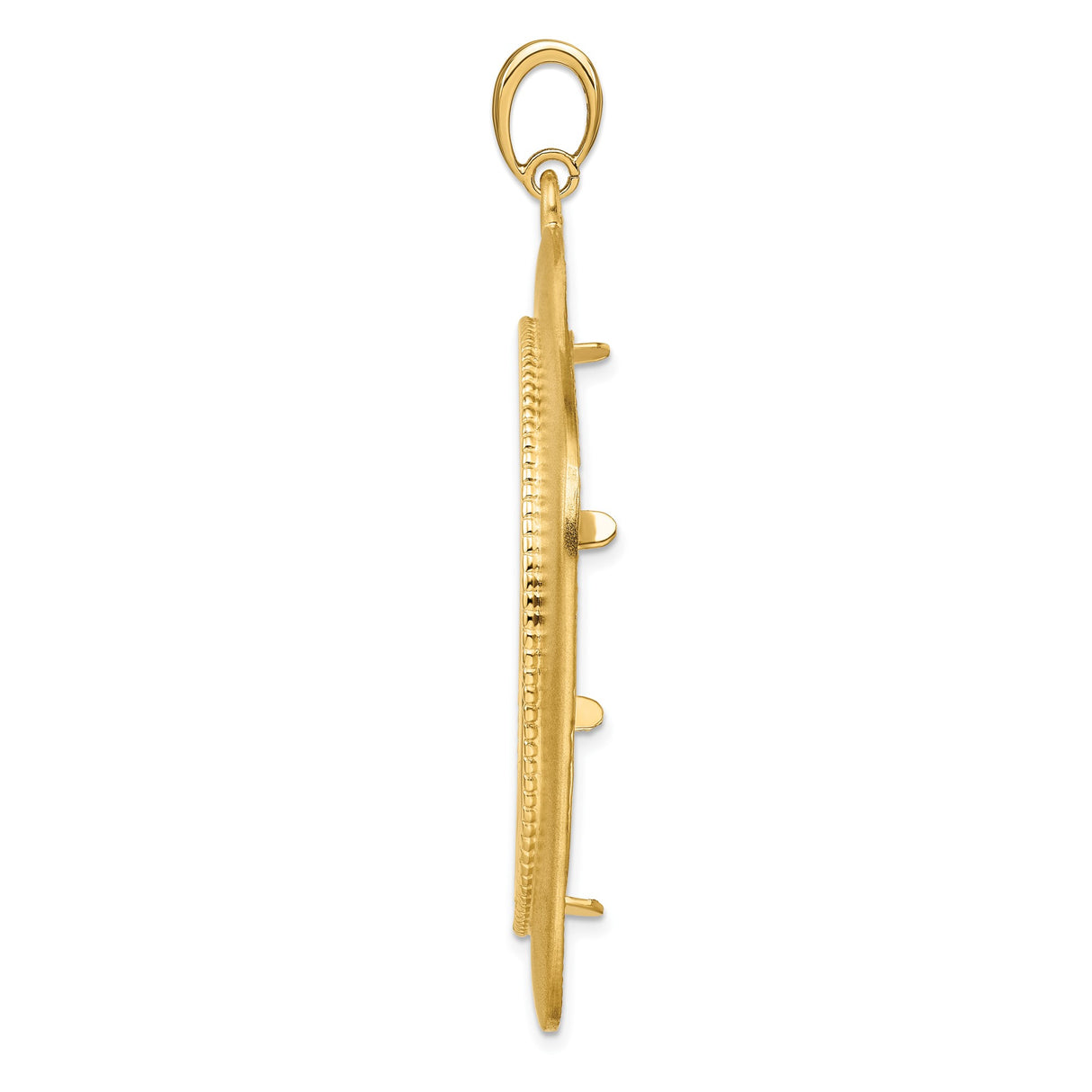 37 mm 14k Yellow Gold coin bezel for Austria €1.50 Philharmonic — alternate view